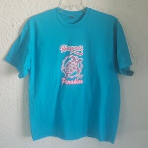 Hawaii Paradise T-Shirt - Blue - XL
